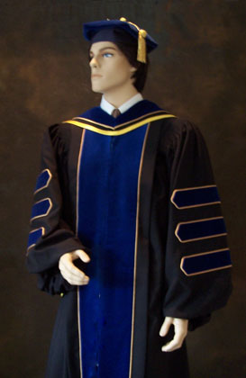Ph.D. doctoral gowns