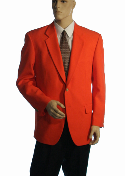 Orange blazers for men, women and children
