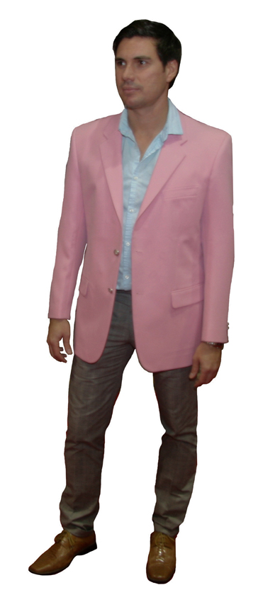 mens pink blazer